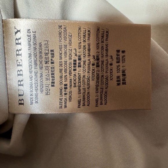 New Authentic Burberry Guiseley Inside Out Cotton Trench coat US6 - Picture 12 of 13
